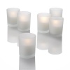 Set of 72 Frosted Glass Votive Candle Holders