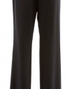 Eileen Fisher Black Viscose Wool Bi-Stretch Slim Trouser Pant Small