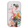 Rubberized Plastic Matte White Autumn Phone Case for Samsung Galaxy S III All Versions