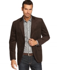 For instant polish, throw on this handsome houndstooth blazer from Tasso Elba.