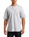 Key Industries Men's Short Sleeve Heavyweight 3-Button Pocket Henley