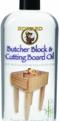 Howard BBB012 12-Ounce Butcher Block and Cutting Board Oil