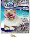 Soft Claws for Cats, Size Medium, Color Gold Glitter