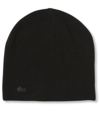 Here's the one cap you'll wear all winter long: A 180s beanie in a black knit that looks great with anything from a top coat to a barn jacket.