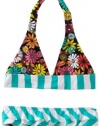 Roxy Kids Girls 2-6X 70S Halter Ruffle Beach Bloom Print Set