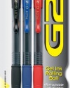 Pilot G2 Gel Ink Roller Ball Pens, 3-Pack, Red, Blue, Black Ink (31023)