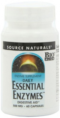 Source Naturals Essential Enzymes, 500mg, 60 Capsules