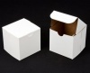 Dress My Cupcake Single Standard White/Brown Cupcake Box and Holder (Without Window), Set of 100 - Holder, Box, Carrier, Display