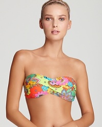 Summer lovin': This '60s-influenced Trina Turk bandeau bikini top in swirls of psychedelic paisley is simply groovy.