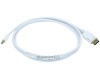 Monoprice 6ft 32AWG Mini DisplayPort to DisplayPort Cable - White