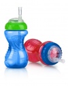 Nuby 2-Pack 10 oz No-Spill Cup with Flexi Straw, Colors May Vary