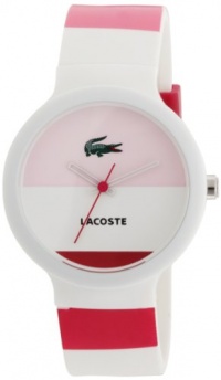 Lacoste White And Pink Silicone Ladies Watch - 2010533