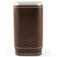 Xikar Envoy Leather 3 Cigar Case, Cognac