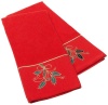 Lenox Ribbon Holly 2-Piece Kitchen Towel Set, Red