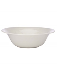 Serve an array of sides with these handsome small serving bowls. Fresh and understated, this collection features a pure white glaze and elegant modern lines that evoke winter's snow-capped slopes.