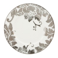 Lenox 822837 Silver Applique Salad Plate, White