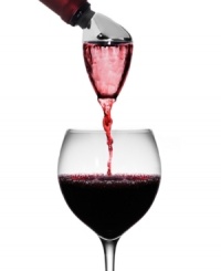 Aerate with ease and bring out the best in any wine. Designed to fit directly into a bottle, the Rabbit aerator filters wine as it pours to enhance flavor and bouquet before it fills your glass.