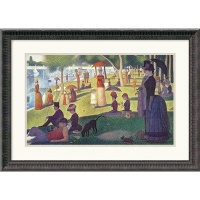 Sunday Afternoon On The Island of La Grande Jatte, 1884-1886 Framed Art Print by Georges Seurat