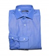 Ralph Lauren Black Label Men Striped Dress Shirt (M, Blue/white)