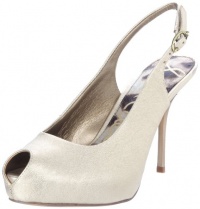 Sam Edelman Women's Evelyn Open-Toe Pump,Goldilocks,7.5 M US