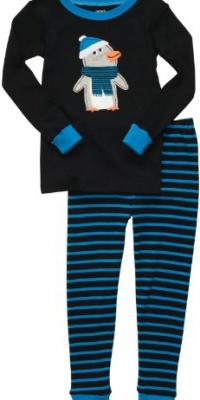 Toddler 2 Piece Cotton PJ Set - Penguin w Snow Hat