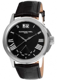 Raymond Weil 9576-STC-00200 Men's Tradition Black Leather Watch