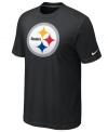 Go big! Display your love for the Pittsburgh Steelers loud and proud in this oversized-logo t-shirt from Nike.