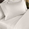 1200-Thread-Count Egyptian Cotton 1200TC Sheet Set, California King, Ivory Solid 1200 TC