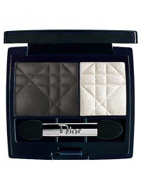 Two shades. Two textures. Two Dior for words. Come see Dior's new vision for your eyes. In one gleaming compact, you'll find two superb high-contrast pro colors in textures beloved by Dior's expert makeup artists: One is suede-soft and matte--the base for any look. The other is lustrous and satiny, to brighten, polish and highlight. Together, they create dazzling new looks from smoky and rich to soft and natural. Two Couleurs. Too chic, too stylish, too Dior for words. 