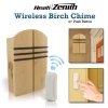 Heath Zenith SL-6510 Wireless Chime with Push Button, Birch