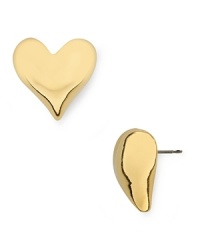 These sculptural heart bubble earrings by Robert Lee Morris Soho are equal parts cute and cool-that's love.