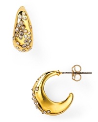 The less is most definitely more statement to make now: these plated gold Alexis Bittar earrings which adorn the ears with a just-right touch of sparkle.