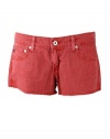 AG Adriano Goldschmied Womens Overydye Red The Daisy Cutoff Shorts 28