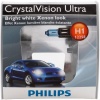 Philips H1 CrystalVision Ultra Headlight Bulb, Pack of 2