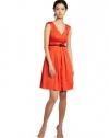 Jessica Simpson Women's V-Neck Belted Cotton Dress