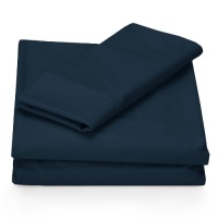 Perry Ellis Sheet Set, Microfiber, Midnight, Full