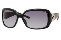 Gucci GG3164/S Sunglasses - 0D28 Shiny Black (JJ Grey Gradient Lens) - 61mm