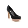 Steve Madden Beasst Platforms Heels Shoes Black Womens