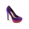 Steve Madden Beasst Platforms Heels Shoes Purple Womens New/Display