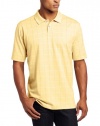 Van Heusen Men's Short Sleeve Printed Windowpane Polo