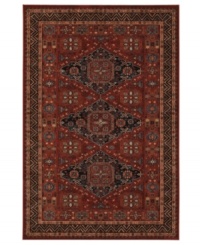 Old-world elegance. Breathtaking design. Made from semi-worsted New Zealand wool in a spectrum of rich, rustic colors, this Couristan area rug updates ancient patterns for today's well-decorated home.