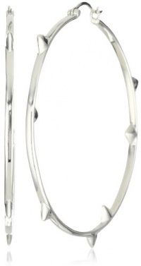 Elizabeth and James Thorns Sterling Silver Large Hoop Earrings