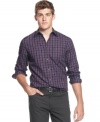 Have your style in check? Pattern your look after polished professionals with this shirt from Kenneth Cole Reaction.