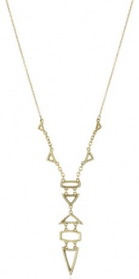 House of Harlow 1960 Gold-Plated Small Geometric Drop Necklace