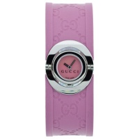 GUCCI Women's YA112521 Twirl Collection Light Pink Rubber Watch