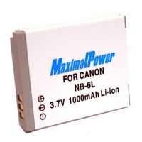 Maximal Power DB CAN NB-6L Replacement Battery for Canon Digital Cameras/Camcorders