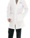 Landau Men's Four Button Lab Coat, White WWVC, 44