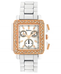 Rosy warmth rests on a chilly background on this everyday watch from Style&co.