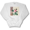 Pretty Pink Rose Vintage Botanical - Youth SweatShirt Large(14-16)