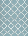 3'6 x 5'6 Rectangular Surya Area Rug FT221-3656 Teal Green/Winter White Color Handmade in India Frontier Collection